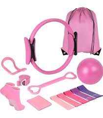 Aro de Pilates de resistencia para tonificar el abdomen, los muslos y los brazos + kit de pilates con 13 piezas gratis