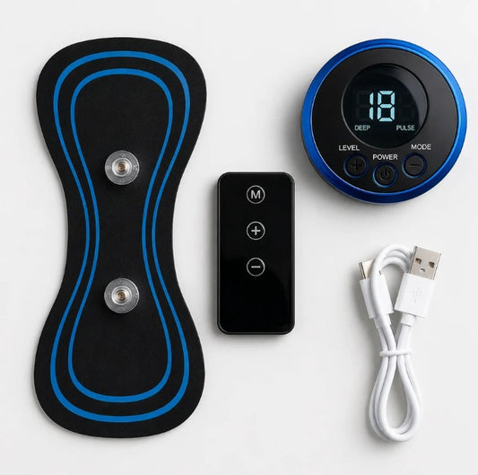 Entrenador de rodilla OrthoMove NMES | Kit de rehabilitacion en casa incluye 3 orthoMove y 6 electrodos