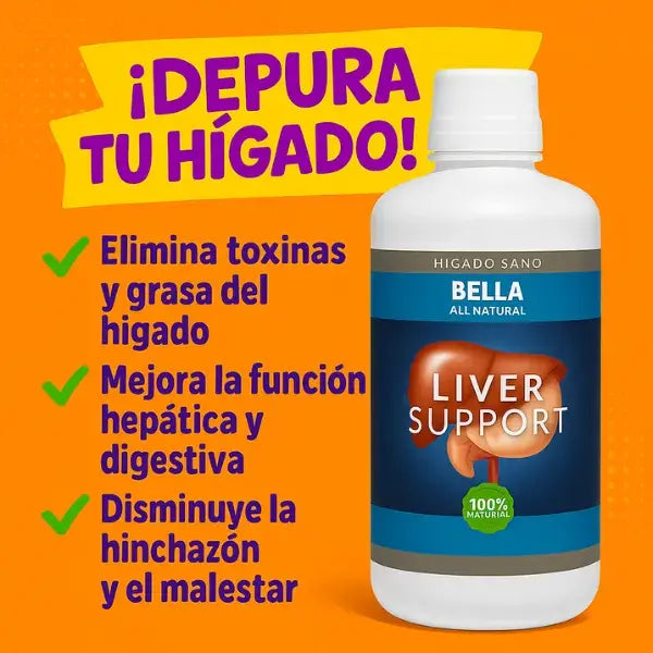 Liver Detox - Suplemento para Desintoxicar el Hígado | Frasco grande 32oz