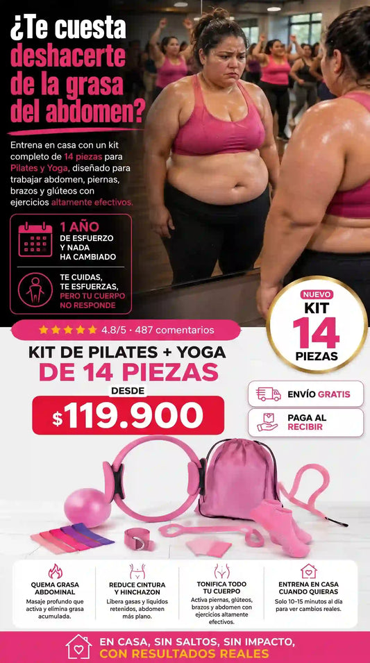 Kit Profesional para Entrenamiento de Pilates en Casa +14 Piezas - Abdominales en 5 minutos
