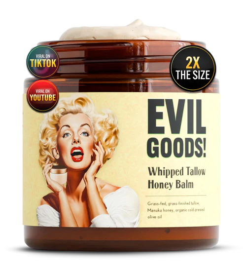 Evil Goods®️ Balsamo 100% Natural de Cebo de Res y Miel