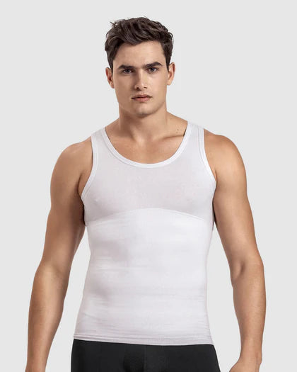 CamMen™️|Camiseta moldeadora de compresion para hombre sin mangas, aplana tu barriga y luce tu mejor figura