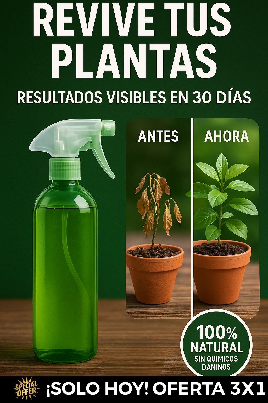 VitaPlant®️ Revitalizador de Plantas de Alta Concentración 🌱 Oferta 3x1