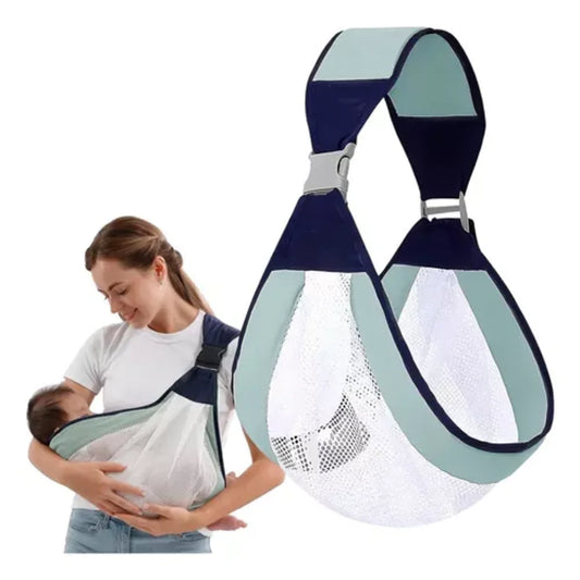 Cargador de bebe tipo Fular,  confeccionado con algodón de primera calidad y malla transpirable 3D